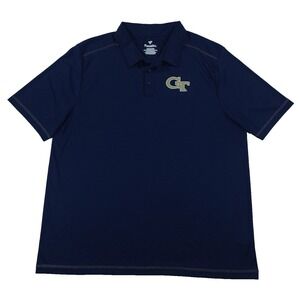 Fanatics Georgia Tech GT Polo Shirt Men's 2XL Navy Short Sleeve NCAA